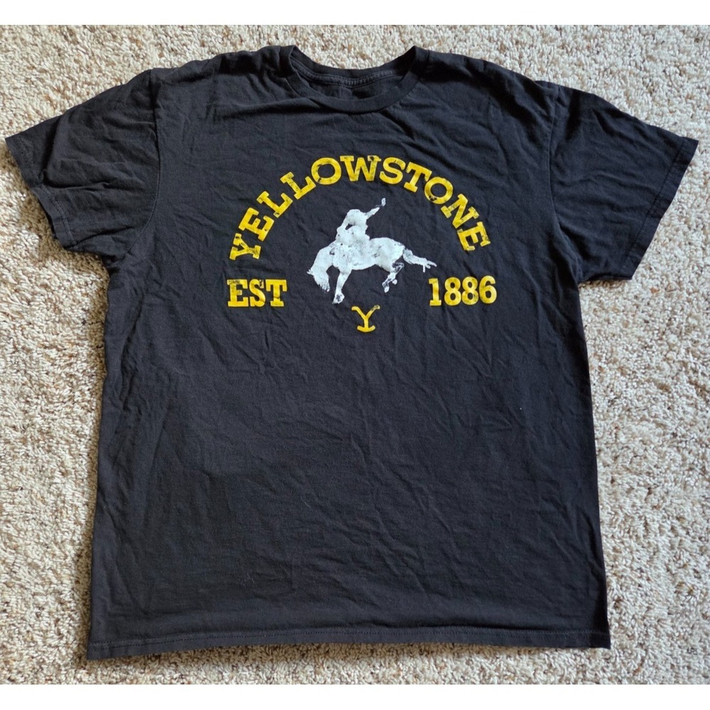 Yellowstone Adult LARGE T-Shirt Est 1886 Dutton Ranch